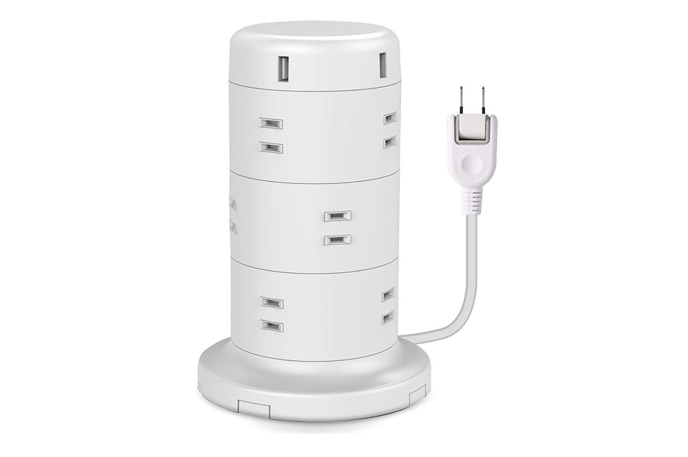 エレコム 電源タップ タワー型